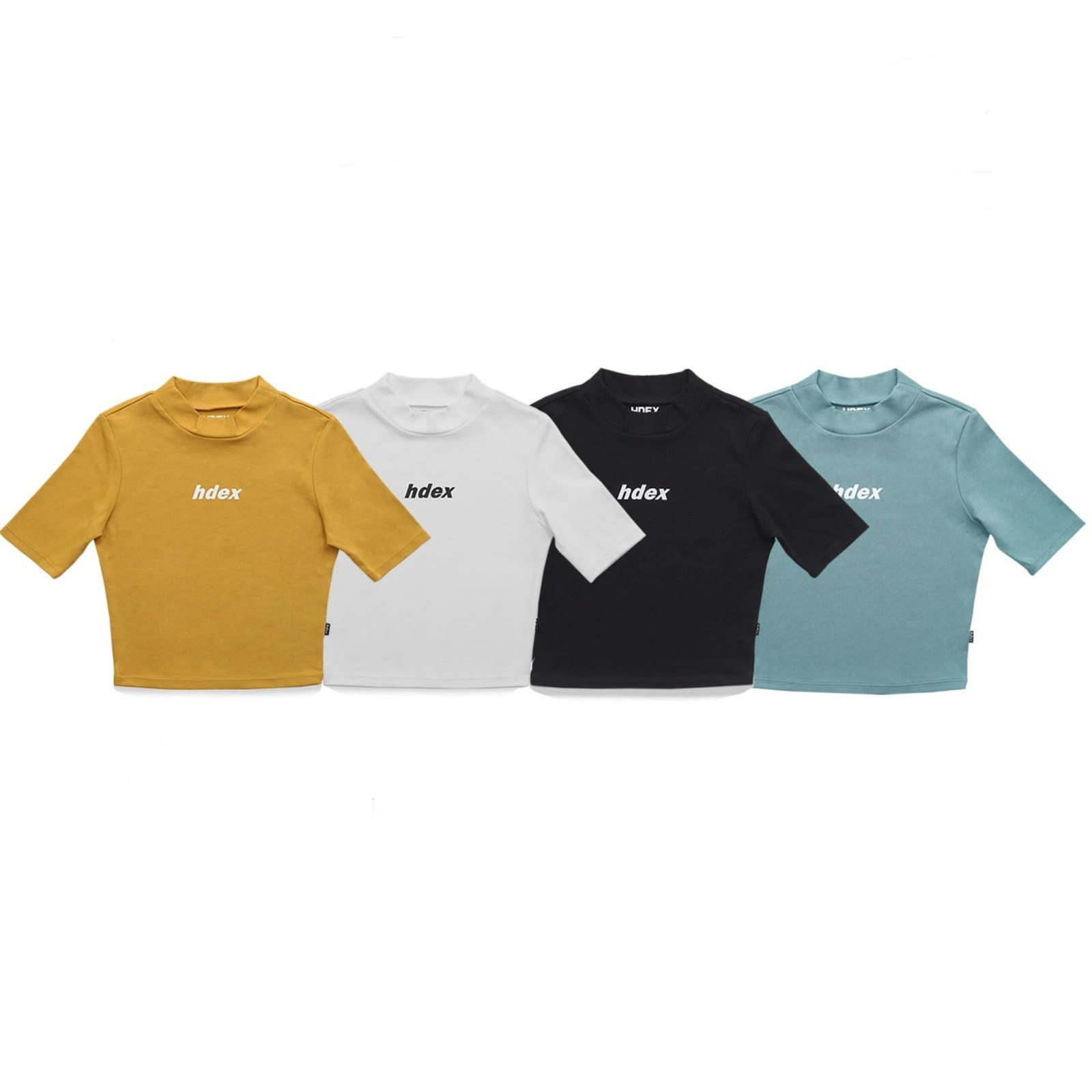 HDEX, 하프넥 크롭 티셔츠 4 color
